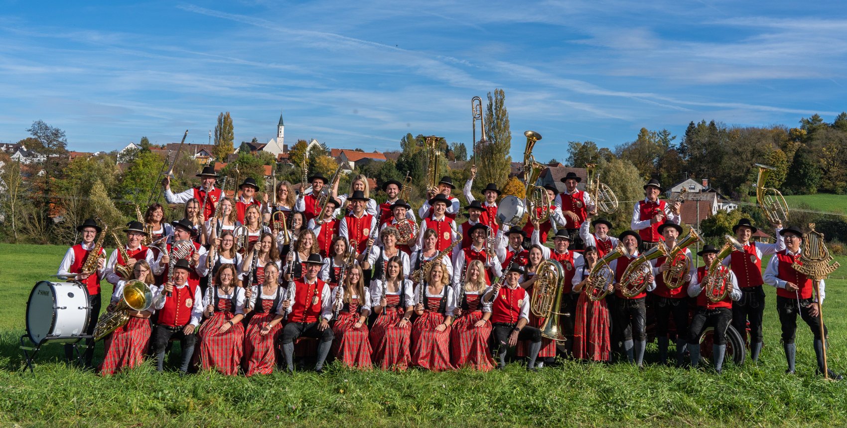 Ganzer Verein in rot